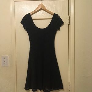 Navy lace Abercrombie skater dress
